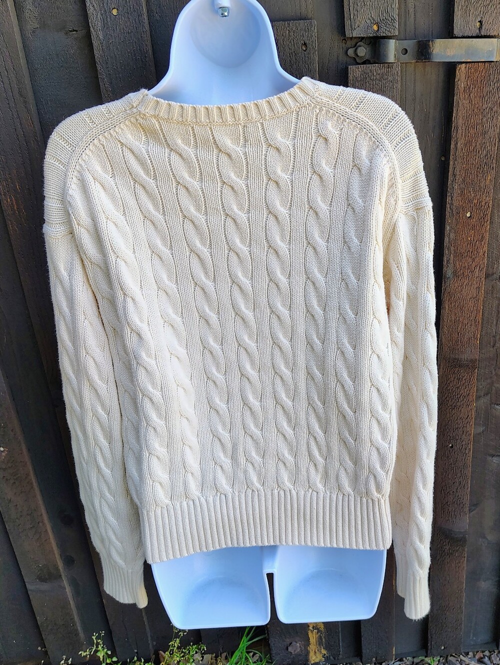Polo 1967 Cream Cable-Knit Women's Sweater - Picture 5 of 6